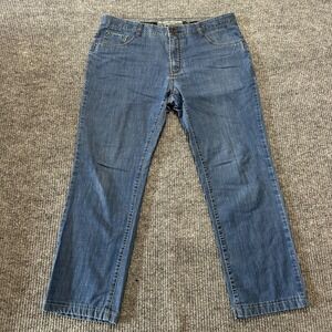 Enzo Denim Mens Jeans‎ Size 34 Blue Straight Leg
